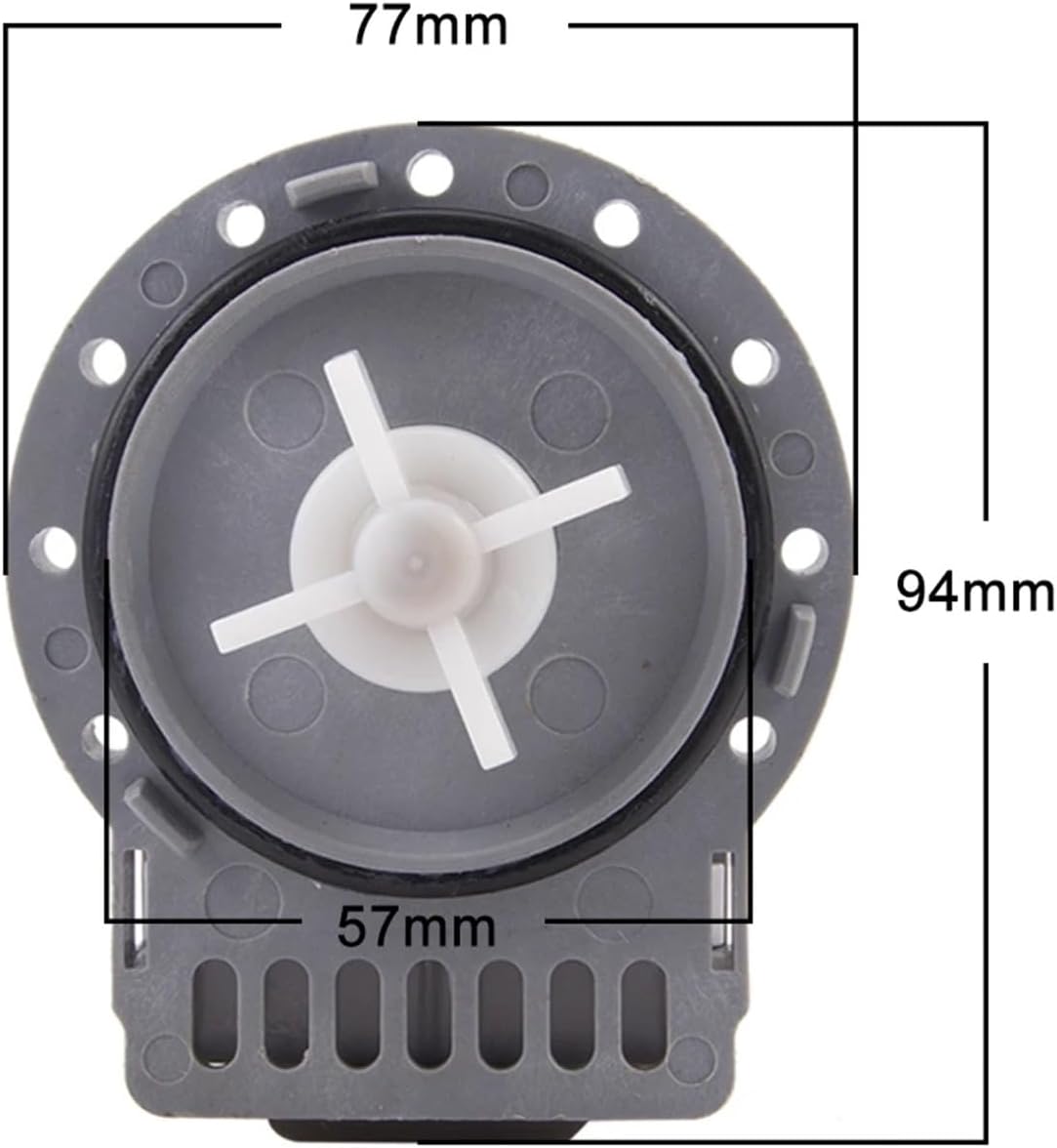 Ultra Durable 30W Washing Machine Drain Pump Motor 220v General Washer Drain Pump Replacement Kit Compatible with Laundry Appliance Parts