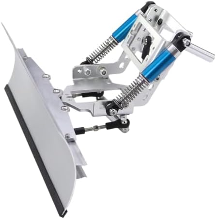 1 10 Scale Metal Adjustable Snow Plow Snow Sand Shovel Crawler Tool with Automotive Motorcycle Parts for 1 10 Rc Car Ii 90046 Iii Trx6 Upgrade(Silver)