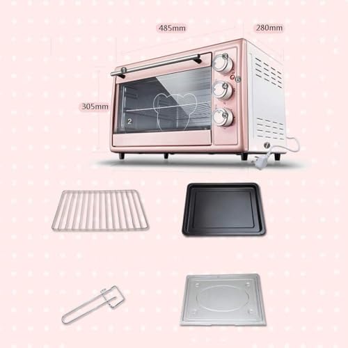 oven mini oven air fryer oven Mini Oven 30L with Controlled Temperature of 60-250 ℃ and 60-Minute Timer 3 Cooking Methods Multifunctional Household Three-Layer Oven with Steel Cover Glass Door with