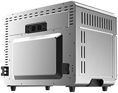 Megachef 10 in 1 Electronic Multifunction 360 Degree Hot Air Technology Countertop Oven, Silver Chrome