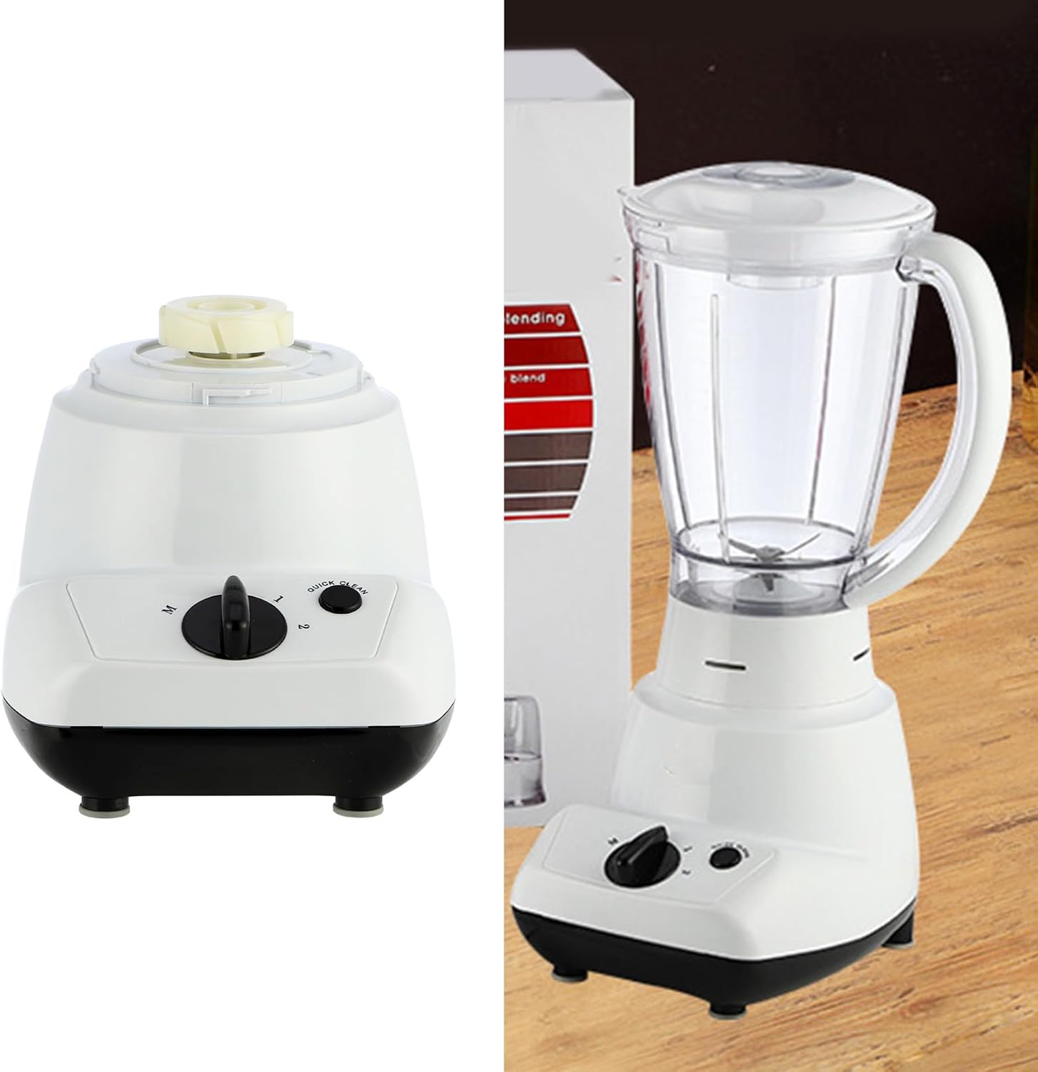 Countertop Blenders For Fruit 4 Speed Setting To Puree Crushing Dices Dishwasher Safe 400W Motor Blenders For Fruit Blender Accessories