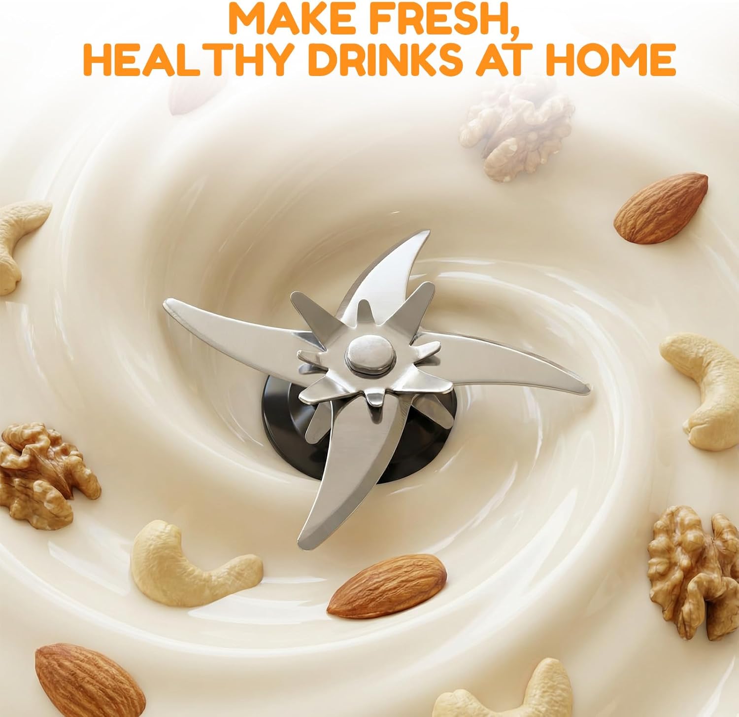 50oz Nut Milk Maker Machine, Soy Milk Maker, 800W |12 Hours Timer |Auto-Clean, 10 in 1 Homemade Automatic Plant-Based Milk, Soy, Almond, Oat Milk, Tomato Juice & More