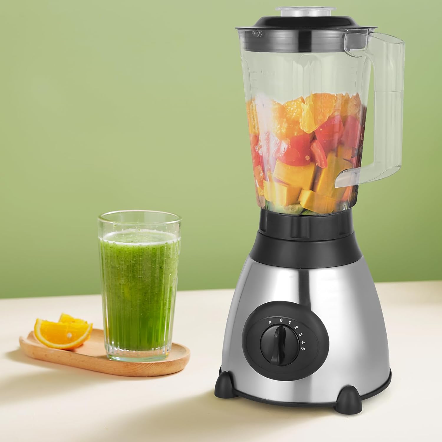 Portable Blender for Shakes and Smoothies 54 Oz Countertop 800W Smoothies Maker with 5 Speeds & To-Go Lids Grinder Single Serve Mixer Blender for Shakes and Smoothies