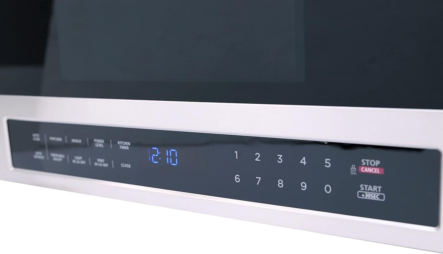 Avanti Microwave Oven 1000-Watts Over the Range with Auto Cook and Defrost, Pre-Set Cooking Modes, Child Safety Lock, Electronic Control Panel and Glass Turntable, 1.3 Cu.Ft., Black