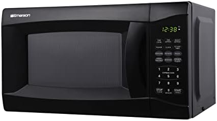 Emerson 0.7 CU. FT. 700 Watt Black Microwave Oven (MW7302B) and BLACK+DECKER 2-Slice Extra Wide Slot Toaster
