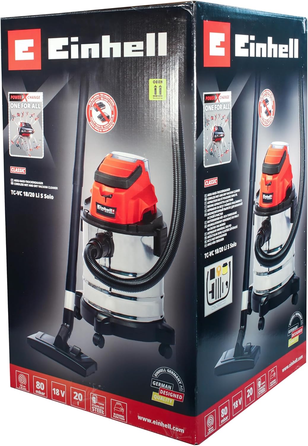 Einhell Tc-Vc 18/20 Li Solo Vacuum Cleaner