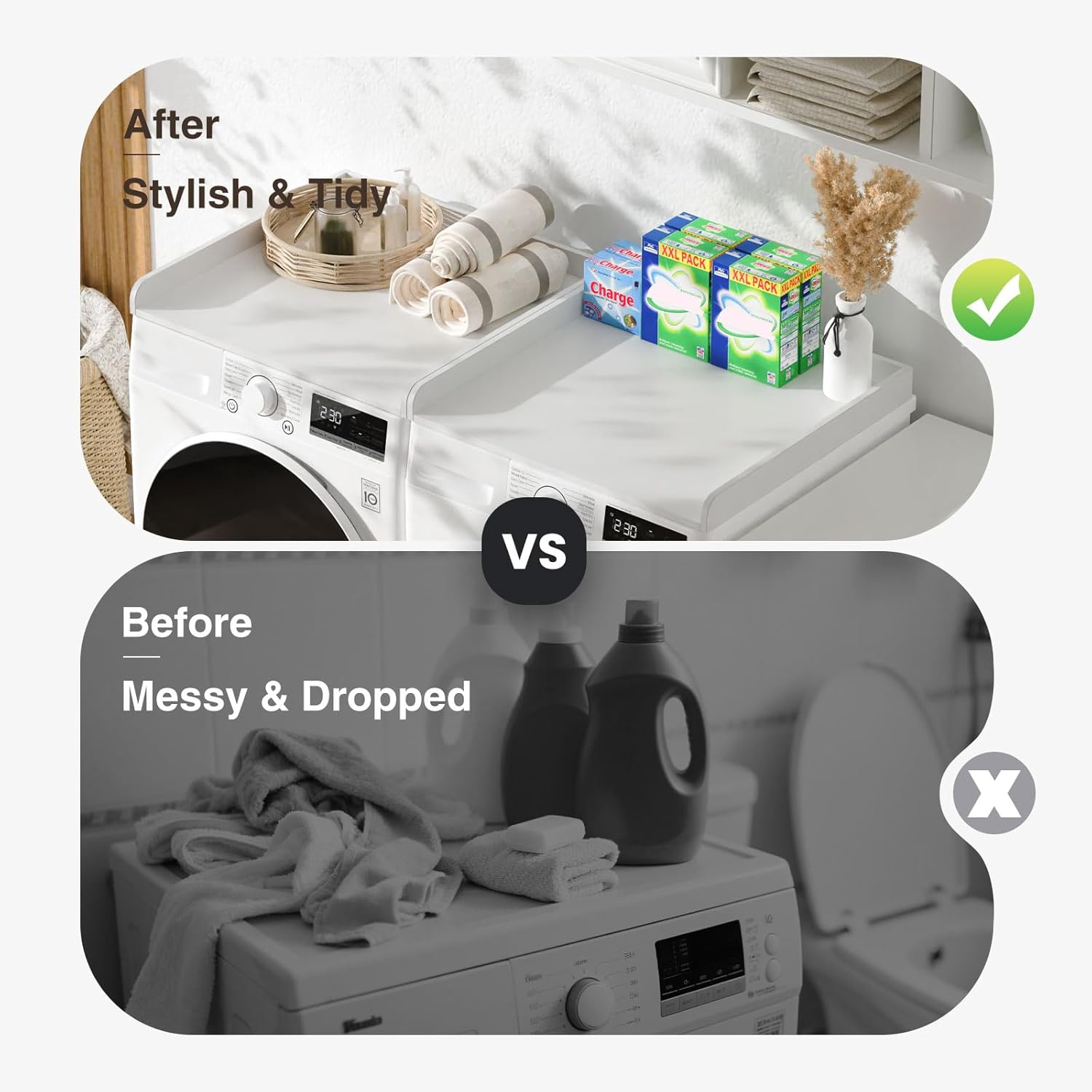 Washer Dryer Countertop Set of 2, 54.34