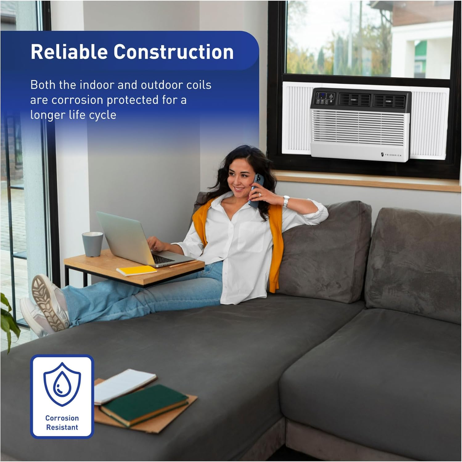 Friedrich Chill Premier Window/Wall Air Conditioner 6K BTU, 115V - CCW06B10C