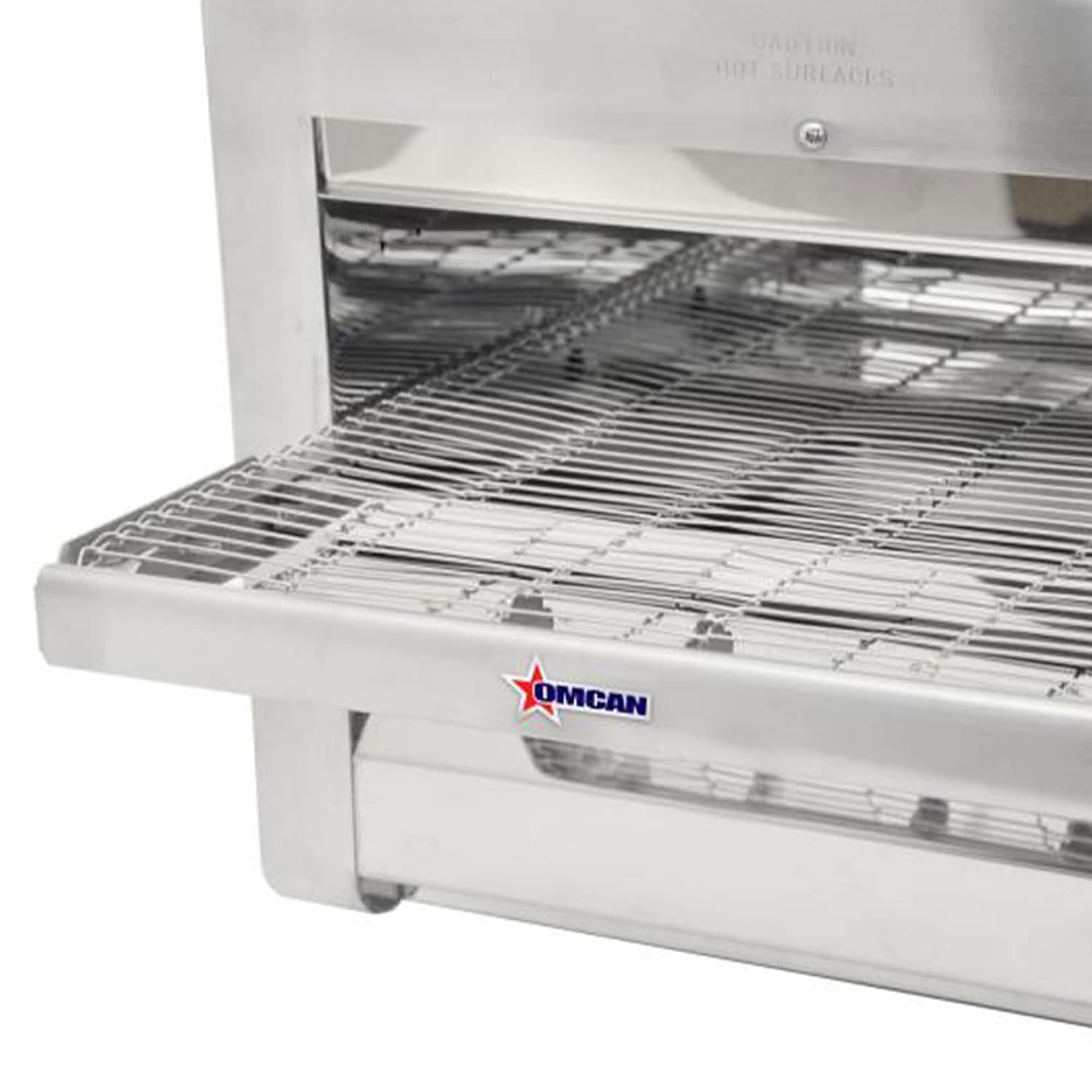 11387 14 Inch Wide Conveyor Belt Adjustable Heat and Speed Stainless Steel Infrared Baking Commercial Kitchen Toaster Oven