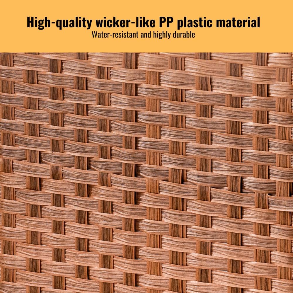 Large 100L Laundry Hamper with Lid - Foldable Clothes Basket with Removable Washable Bag, Durable PE Wicker & Steel Frame Organizer for Bedroom