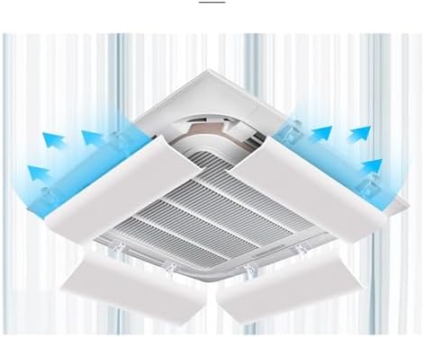 Air conditioning deflector 4 Pcs Air Conditioner Deflector for Ceiling Central Air Conditioning,Prevent The Air From Blowing Straight,Angle Adjustable,Suitable for 17.7-23.6Inch