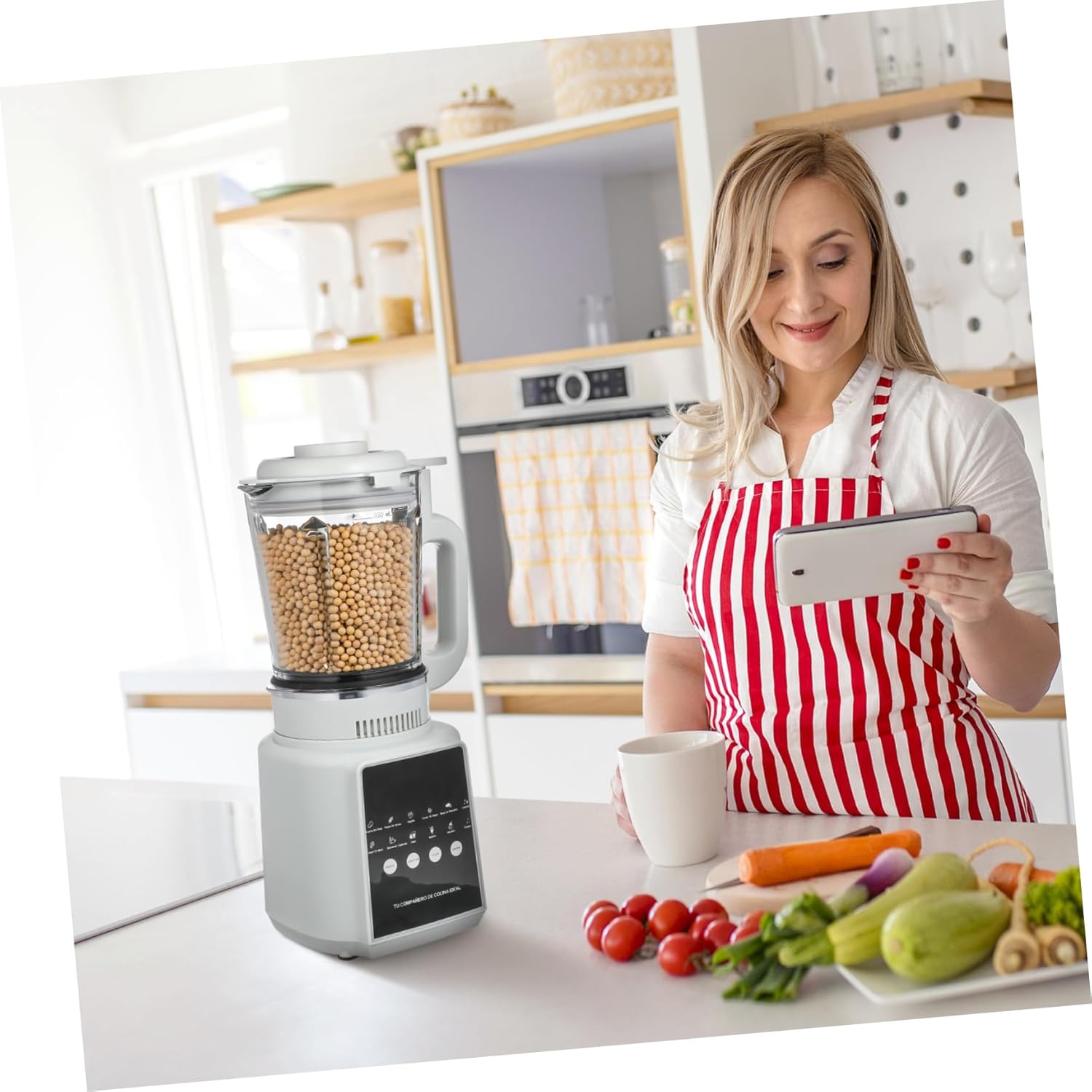 Cabilock 1.75L High Speed Smoothie Blender Multifunctional Juicer Machine with US Plug Electric Food Processor for Shakes and Ice Drinks Countertop Blender for Kitchen