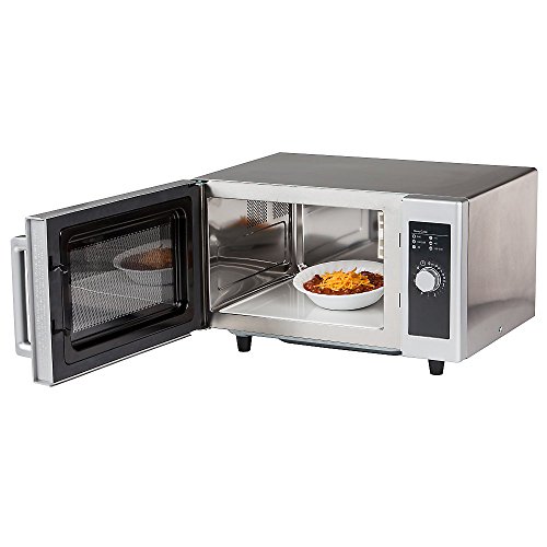 Amana RMS10DS Light-Duty Commercial Microwave Oven with Dial Timer, Stainless Steel, 120-Volts, 1000-Watts