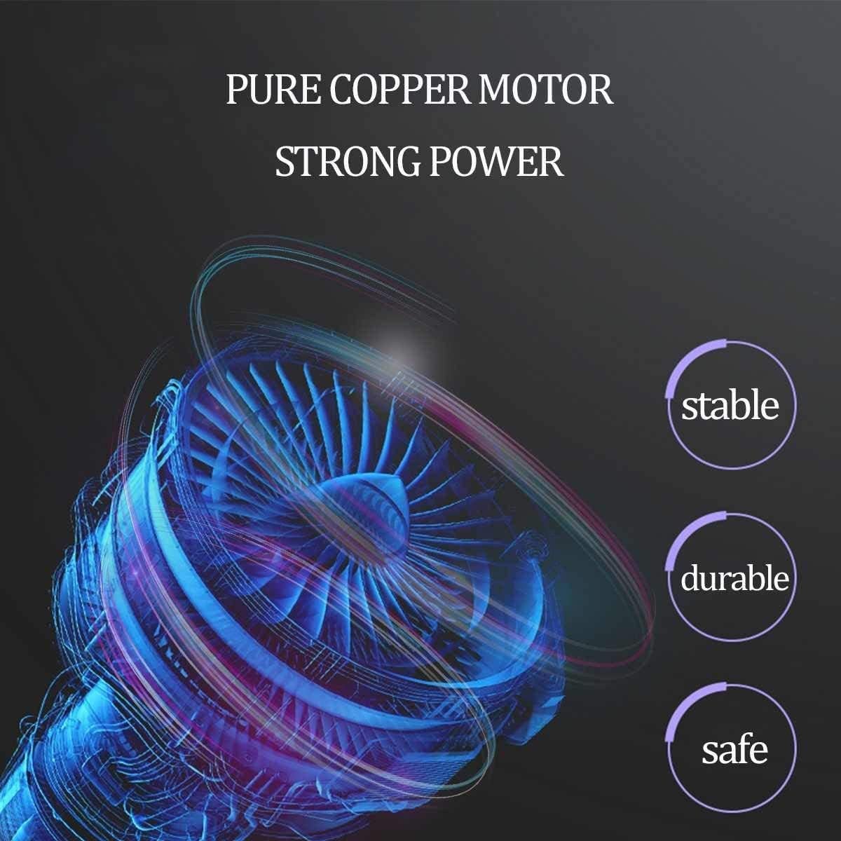 Powerful Wired Car Vacuum Cleaner Portable Handheld 120W Office Home Wired Handheld Vacuum Cleaner(Color:White)