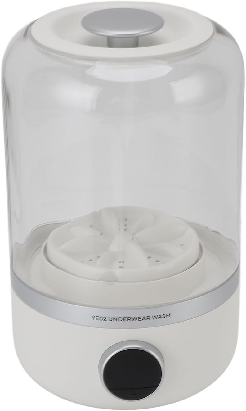 Underwear Washing Machine, 10W Quiet Rechargeable Portable Clothes Washer Mini Washer Machine for Apartment, Camping, Travel