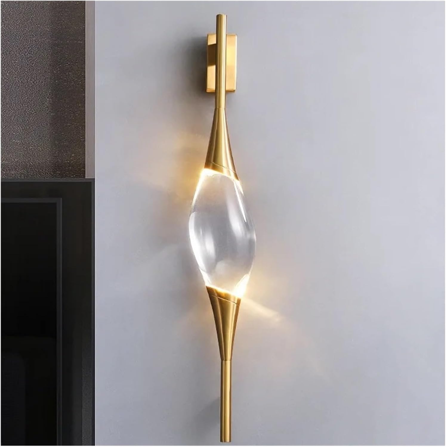 Copper Wall Lamp LED Postmodern Luxury Creative Lighting Indoor Fixtures Crystal Up Down Light,Household