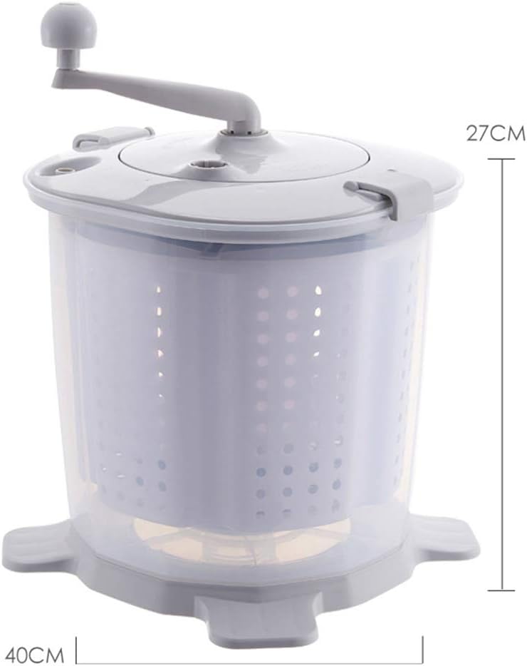 Portable Eco Mini Washing Machine | Hand Cranked Manual Clothes Non-Electric Washing Machine and Spin Dryer,Easy to Use, Suitable for RVs, Camping