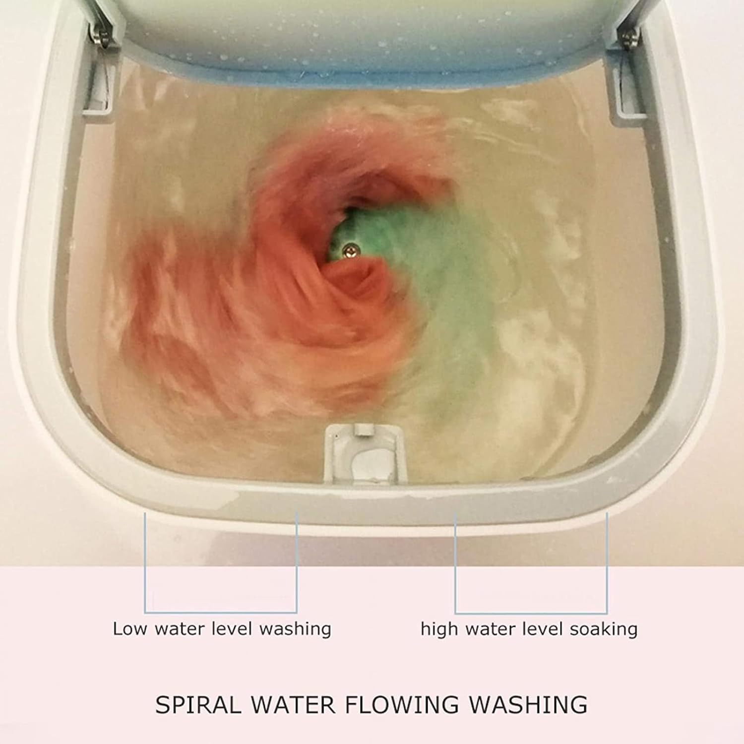 Portable Electric Washing Machine, 3.8L Laundry Washer with Usb Cable, Forward and Reverse Washing and 30 Minutes Automatic Shutdown, Suitable for Home Travel Apartments Dorms