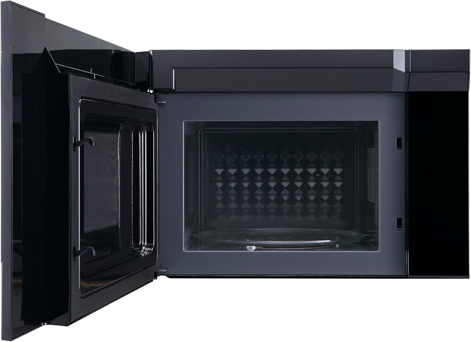 Avanti Microwave Oven 1000-Watts Over the Range with Auto Cook and Defrost, Pre-Set Cooking Modes, Child Safety Lock, Electronic Control Panel and Glass Turntable, 1.3 Cu.Ft., Black