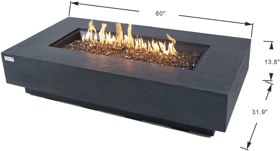 Positano Concrete Fire Pit 60