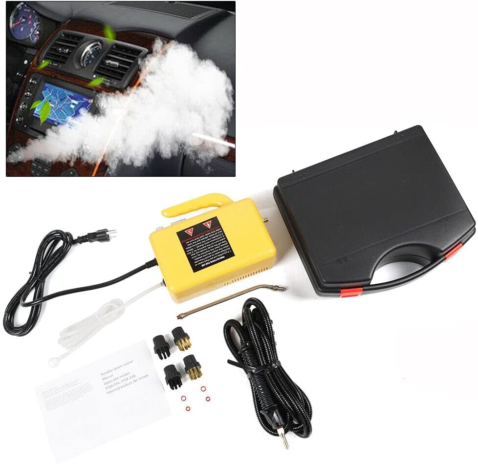 1700W 71PSI High Pressure Steam Cleaner, Hand-held GDAE10 Portable Steam Cleaning Machine Automatic Pumping for Kitchen Bathroom Furniture Car Detailing Seat 110V Controllable Steam Spray Gun 490kPA