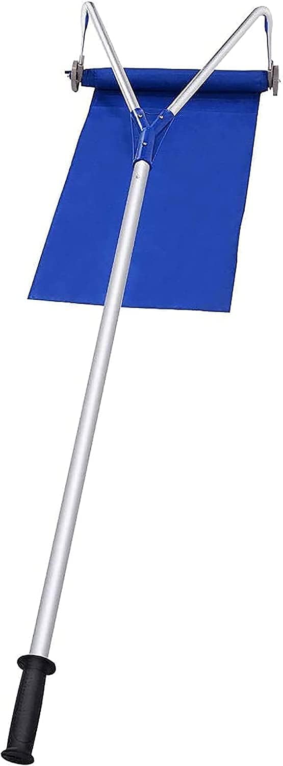 Snow Rake Roof Snow Blower, 20-Foot Snow Blower Removal Tool, with Adjustable Telescopic Handle, Original Roof Snow Removal System, Aluminum Rod Rake Safe Oxford Cloth Snow Remover