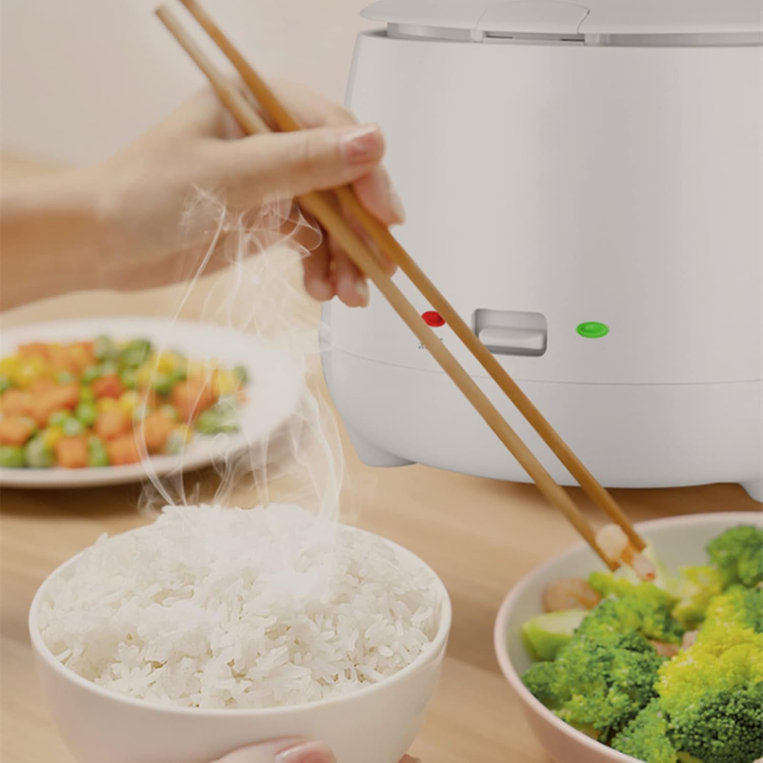 Rice Cooker Fully Automatic Electric Rice Cooker Small Kitchen Appliances Removable Non Stick Rice Pot 2l Large Capacity Suitable for 1-4 People