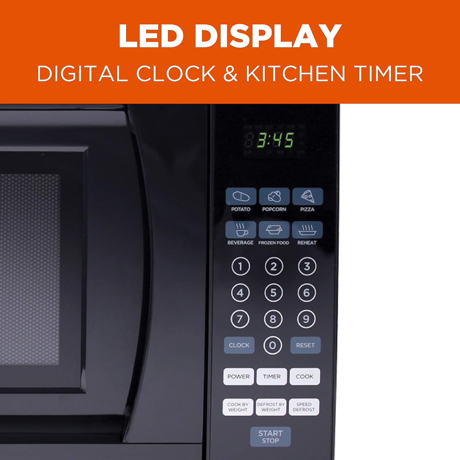 Commercial Chef CHM770B Countertop Microwave, 0.7 Cubic Feet, Black & Keurig K-Classic Coffee Maker K-Cup Pod, Single Serve, Programmable, 6 to 10 oz. Brew Sizes, Black