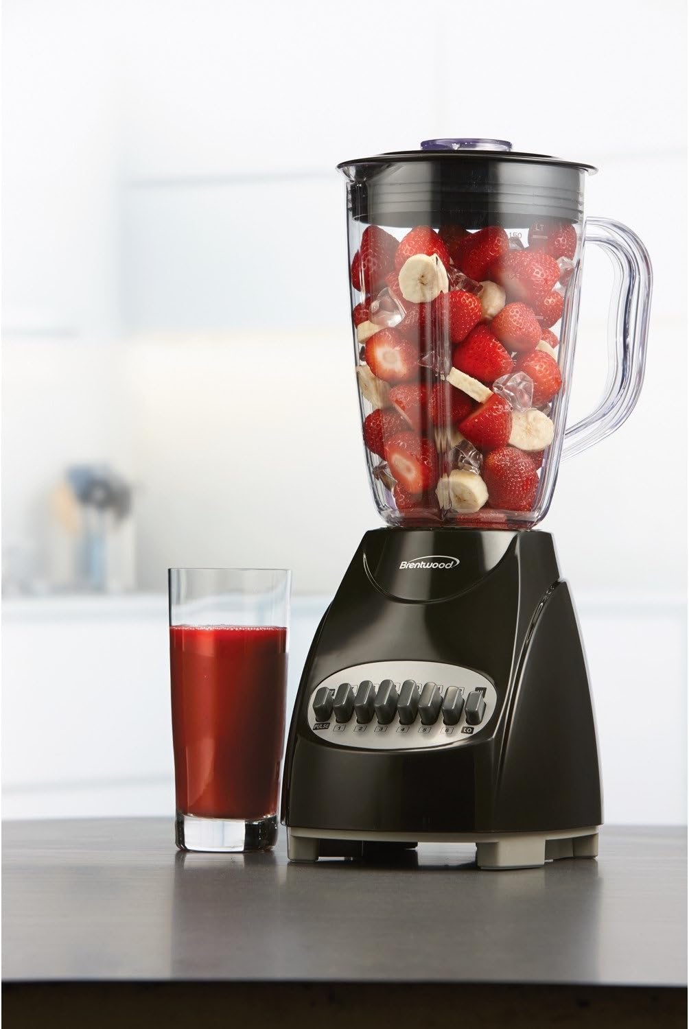 Brentwood Blender 12-Speed, Plus Pulse, Black
