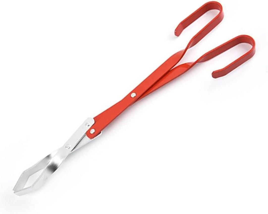BBQ Tongs Stainless Steel Long Handle Barbecue Clamp Tool Heat-Resistant Safe Carbon