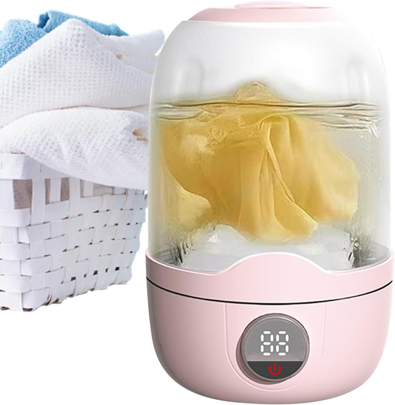 Portable Washing Machine – Rechargeable Automatic Laundry Cleaner, Small Clothes Washer Cup | Mini Underwear Washing Tool, Compact Laundry Device for Dormitories, Apartments, Camping, Travel, Tiny