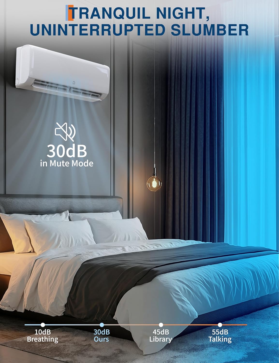 24,000 BTU Mini Split AC/Heating System for Room Up to 1500 Sq.Ft, Energy Star 21 SEER2 Inverter Energy Efficient Ductless Air Conditioner, Heat Pump, Install Kits