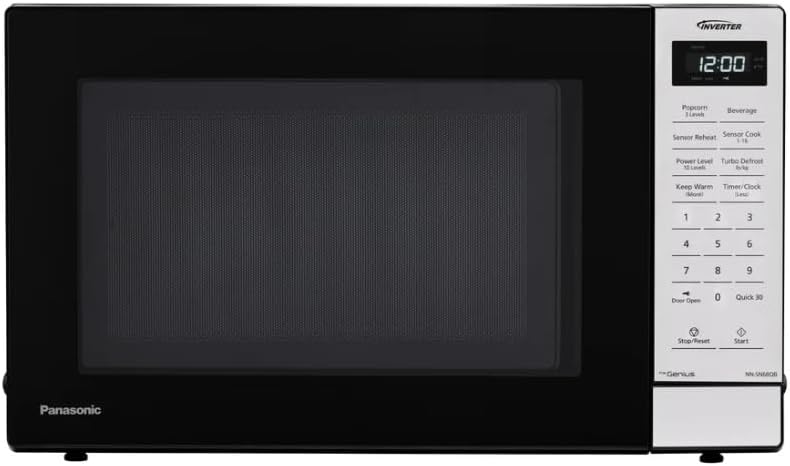 Panasonic 1.2 cu. ft. Inverter Microwave 1250W - NN-SN68QB (Renewed)