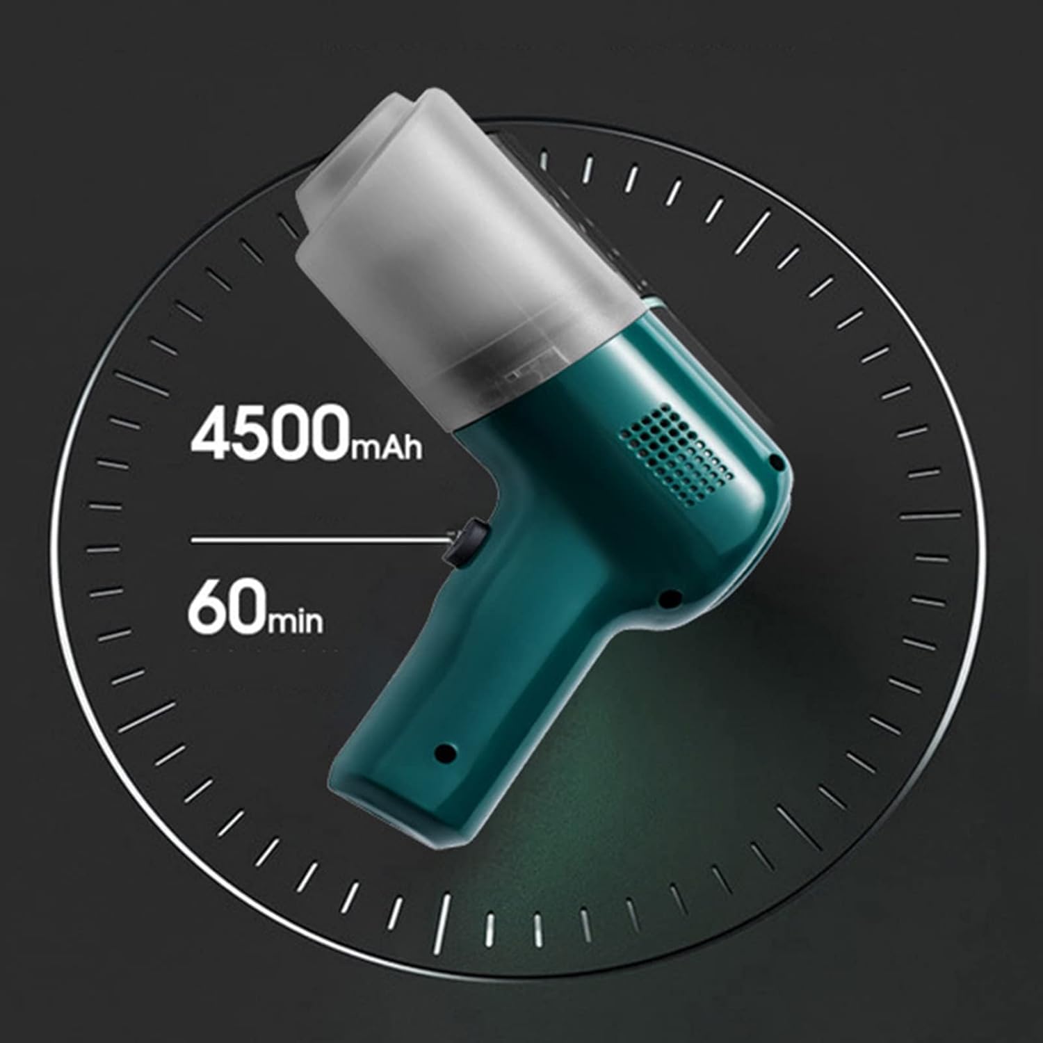 13000PA Rechargeable Car Vacuum Cleaner, Portable Handheld Vac with Powerful Suction Light Weight Wet and Dry Handheld for Home, Office, Car and Pet,Black