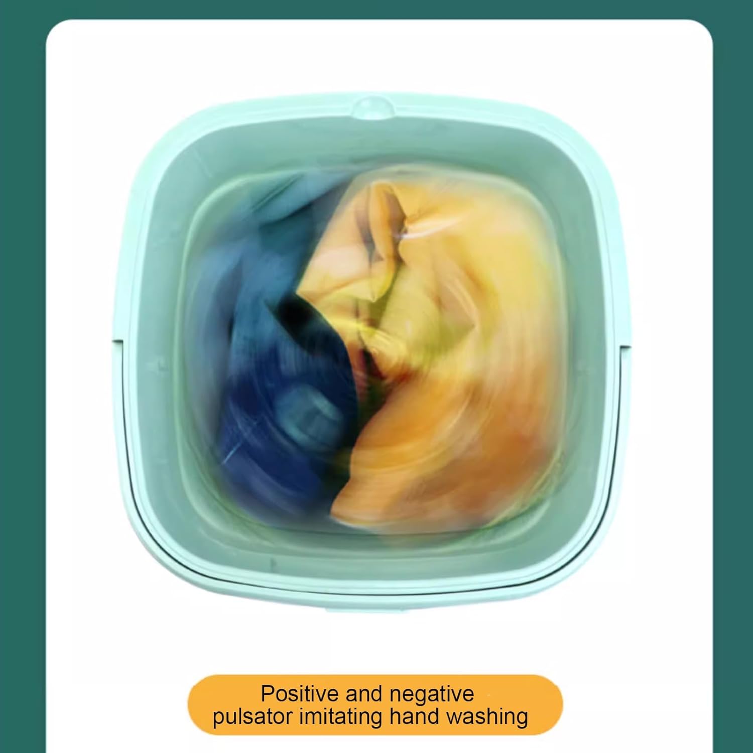 Portable Washing Machine, Mini 12L Foldable Washer and Dryer, Small Collapsible Laundry Washer, Ideal for Underwear, Socks, Baby Clothes,Travel Camping Apartment(Pink)