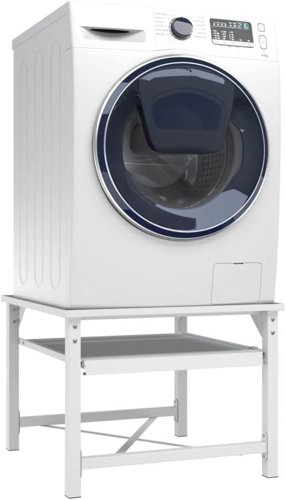 Double Washing and Drying Machine Pedestal White,Home & Garden,Household Appliance Accessories,Laundry Appliance Accessories,Washer & Dryer Accessories,337042