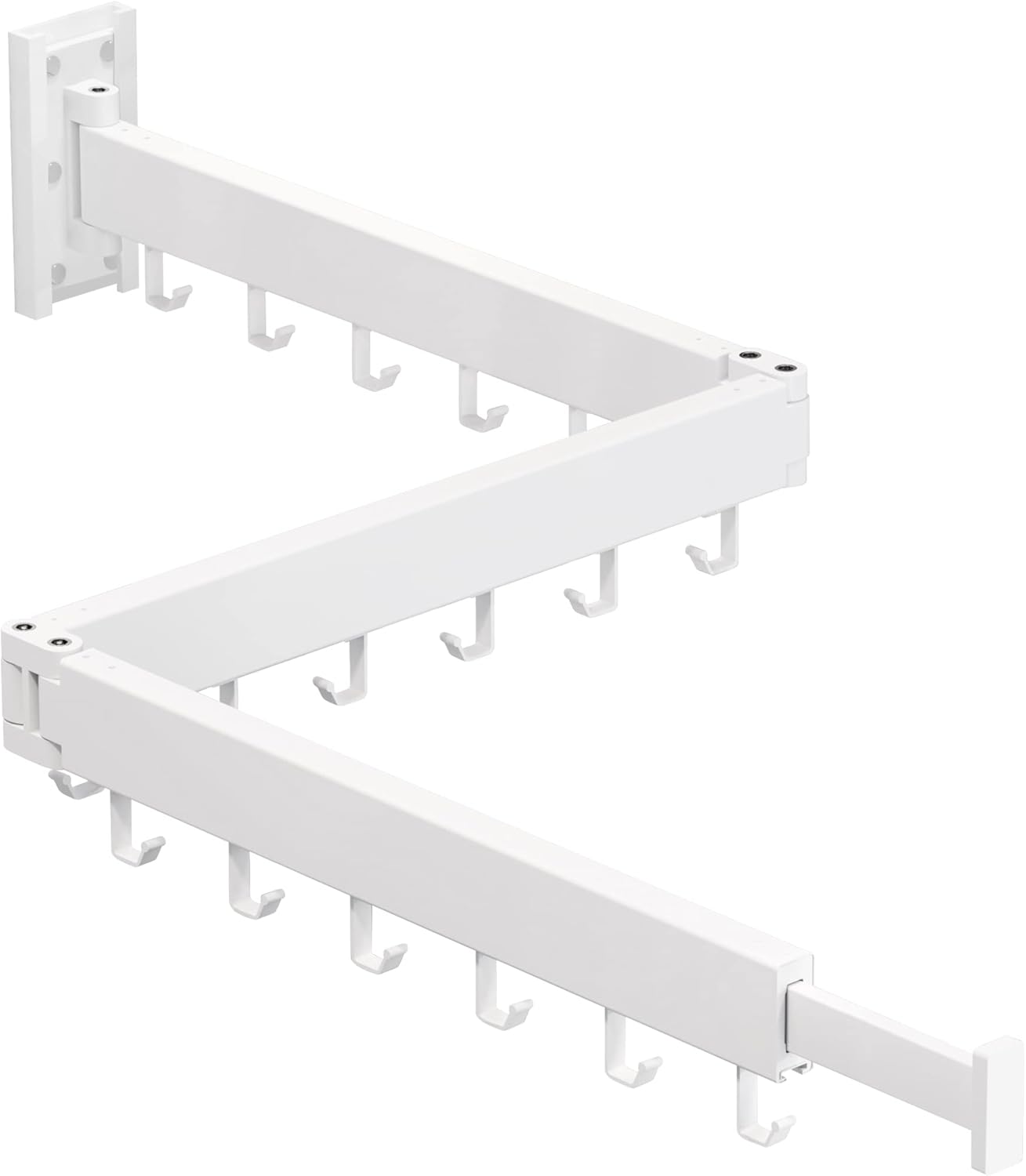 Clothes Drying Rack Wall Mounted,Drying Rack Clothing,Laundry Drying Rack Wall Mount,Collapsible Drying Racks for Laundry,Retractable,Foldable,Clothes Hanger Rack,Clothes Dryer Rack,White Color