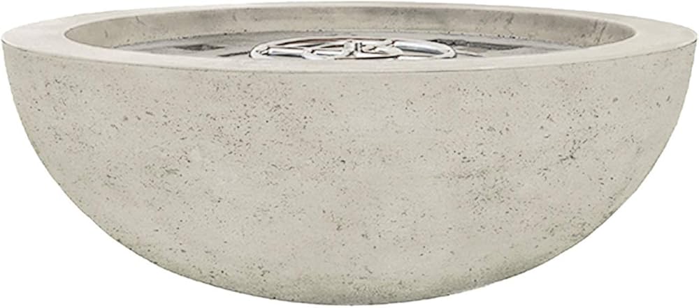 Prism Hardscapes Moderno 4 Concrete Gas Fire Pit (PH-404-3NG), Natural Gas, Natural, 48-Inch