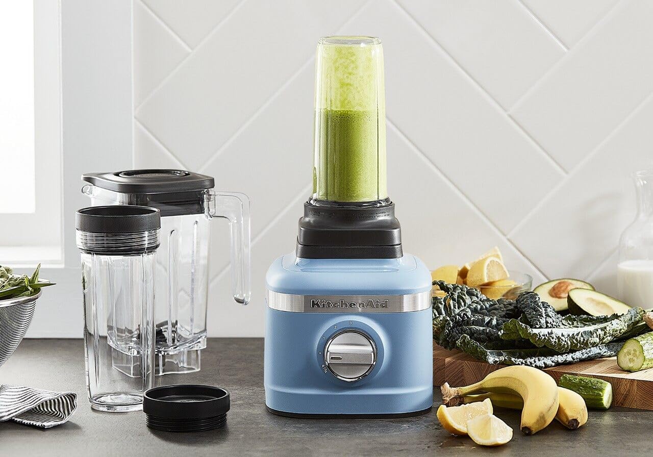 KitchenAid K150 3 Speed Ice Crushing Blender with 2 Personal Blender Jars - KSB1332VB