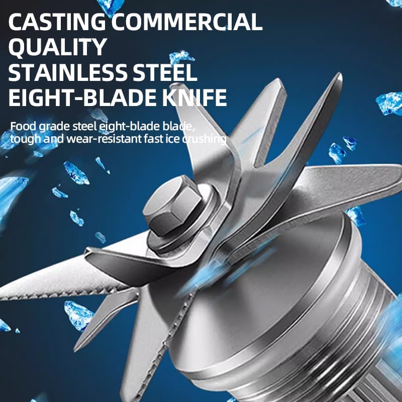 Professional Blender, 2400W High Speed Countertop Blender with two 68oz / 2L BPA-Free Jars, 25000 RPM Powerful Smoothie Blender for Ice Crushing, Frozen Fruit & Kitchen Use