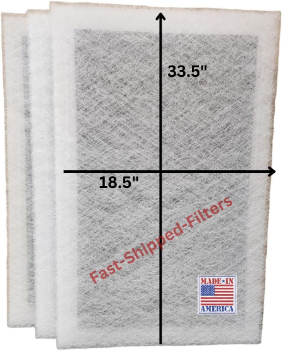 Fast-Shipped-Filters 3 Pack 20x36 Replacement Filter Pads Compatible with Dynamic Air Cleaner 20x36 Refill White