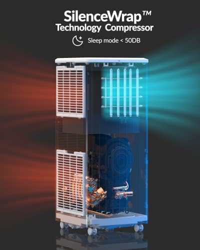 8000 BTU Portable Air Conditioner,Personal Mini Air Conditioner with Remote Control and Timer for Room Bedroom Office