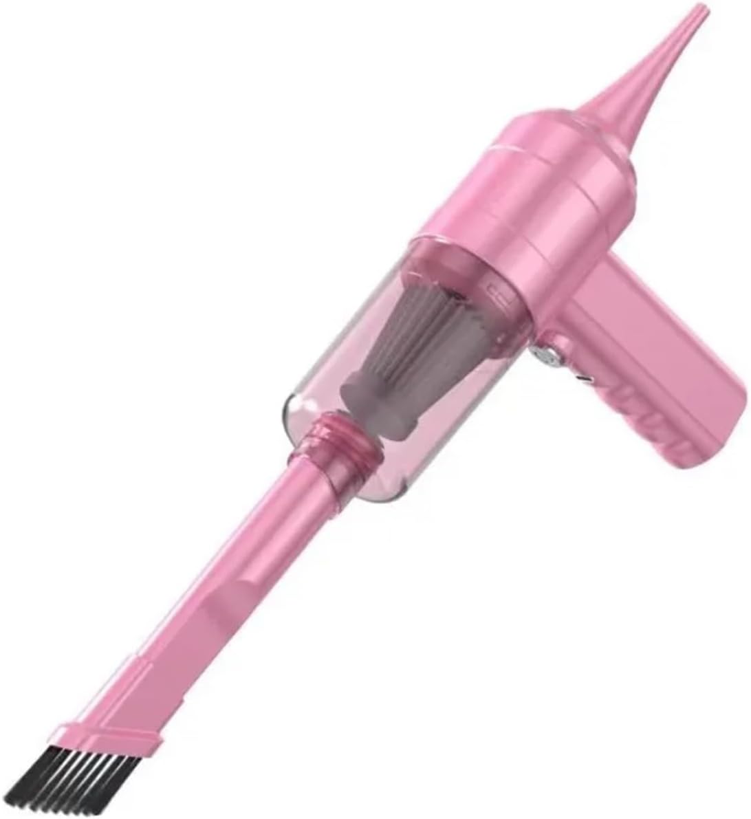 Car Vacuum Cleaner, Mini Portable Vacuum Cleaner, Multifunctional, Compatible with Car, Keyboard Cleaning, Pet Hair Cleaning(Pink)