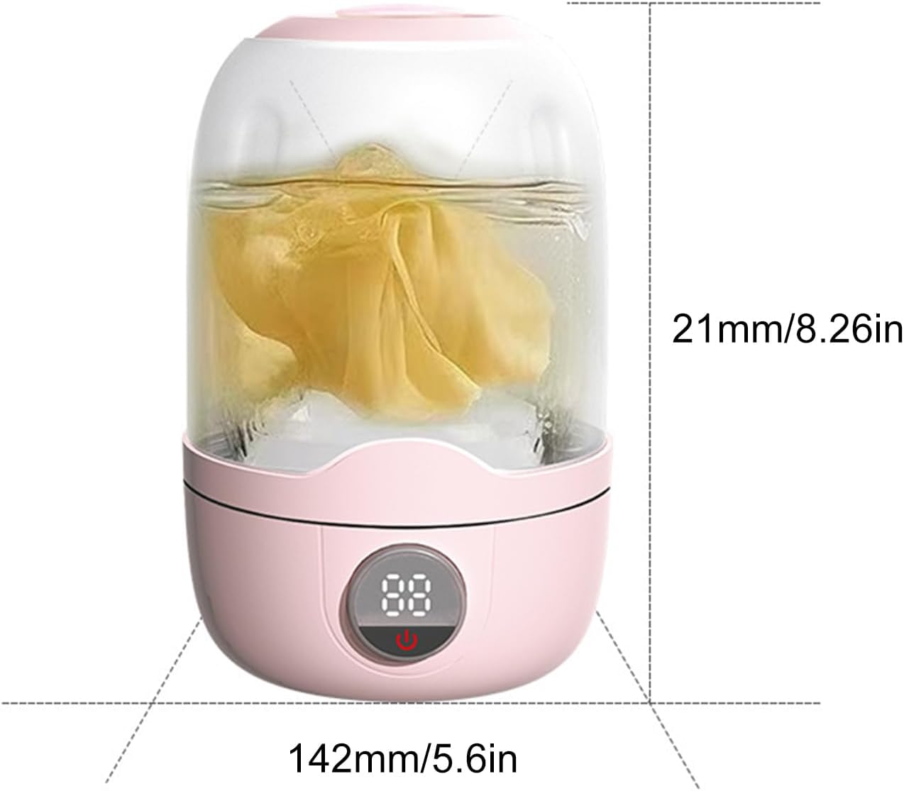 Portable Washing Machine – Rechargeable Automatic Laundry Cleaner, Small Clothes Washer Cup | Mini Underwear Washing Tool, Compact Laundry Device for Dormitories, Apartments, Camping, Travel, Tiny