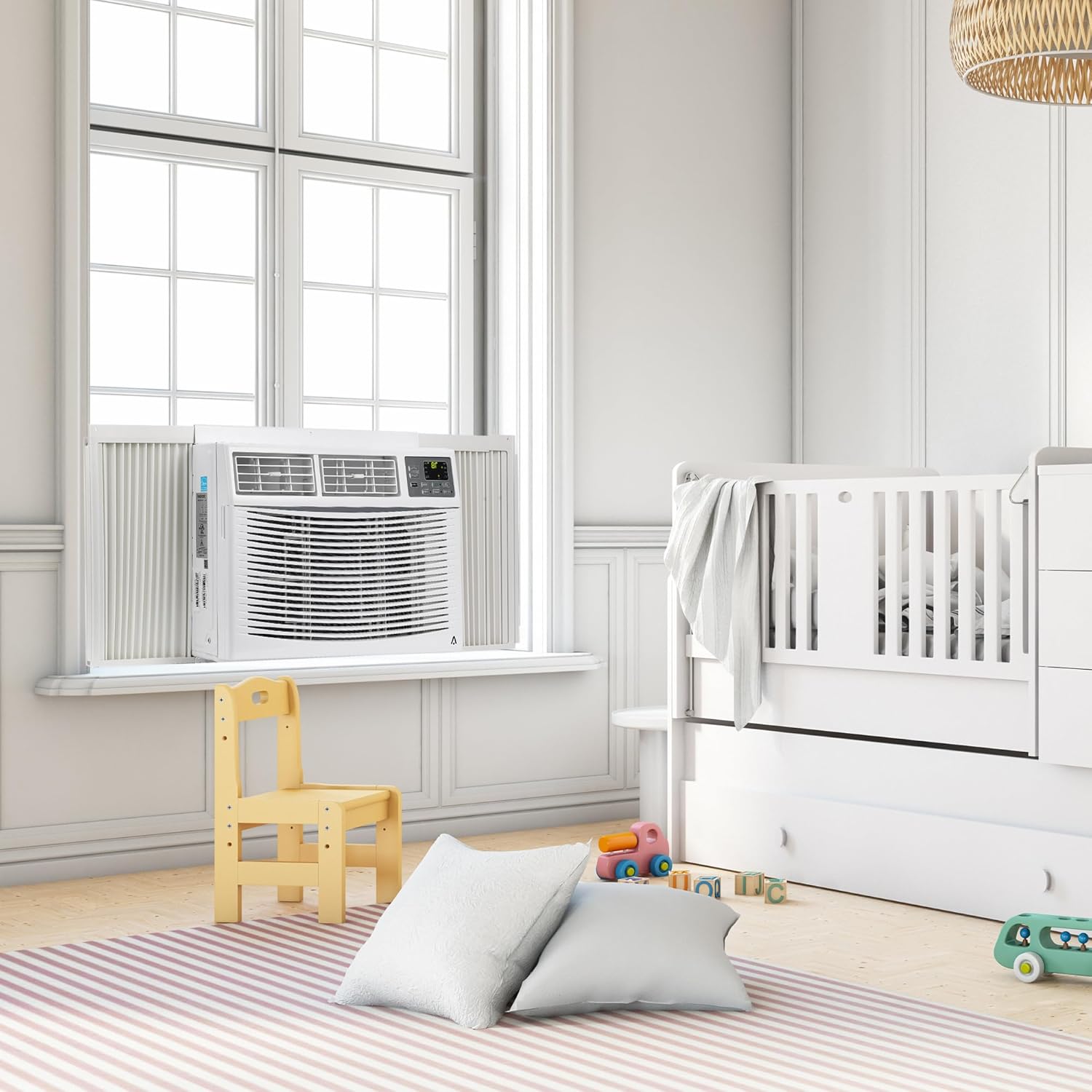 10,000 BTU Window Air Conditioner with WiFi, Window AC Cools up to 750 Sq, 115V. Quiet Operation with Remote & App Control, ECO Mode & 3 Fan Mode,Sleep, Washable Filter, Ft for Bedroom, Living Room