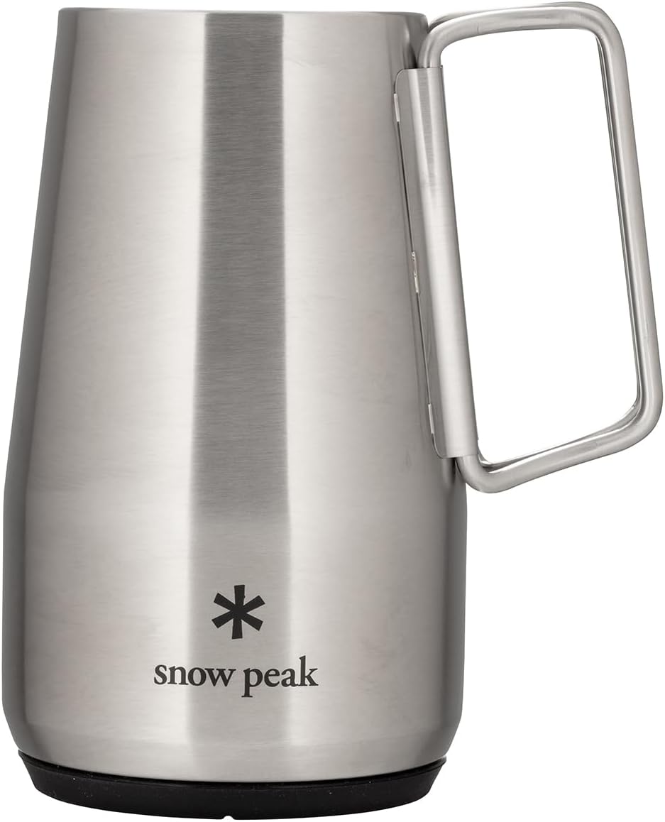 Snow Peak | Shimo Stein 700 | Stainless Steel Insulated Beer Mug, Titanium