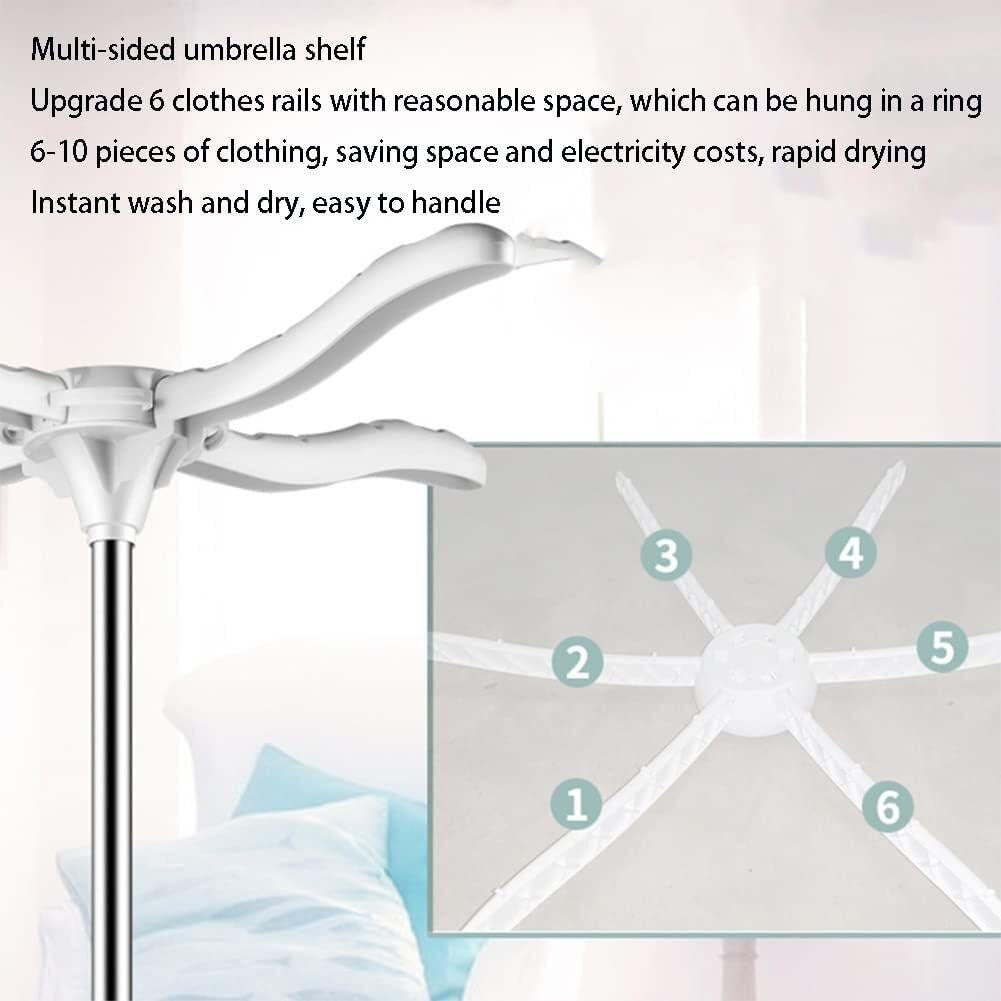 Electric Clothes Dryer, 900W Indoor Mini Clothes Dryer Machine, Portable Folding Outdoor Clothes Airer, Aluminium Alloy Large Capacity Clothes Rack(Pink)