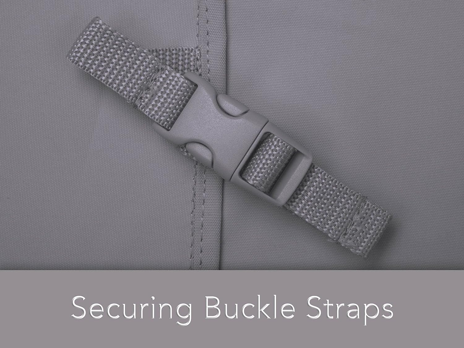 Covermates Elite Round Fire Pit Chair Set Cover – Water-Resistant Outdoor Protection with Durable 300D Polyester, Mesh Air Vents & Adjustable Buckle Straps, Round 72DIAMETER x 30H, Charcoal