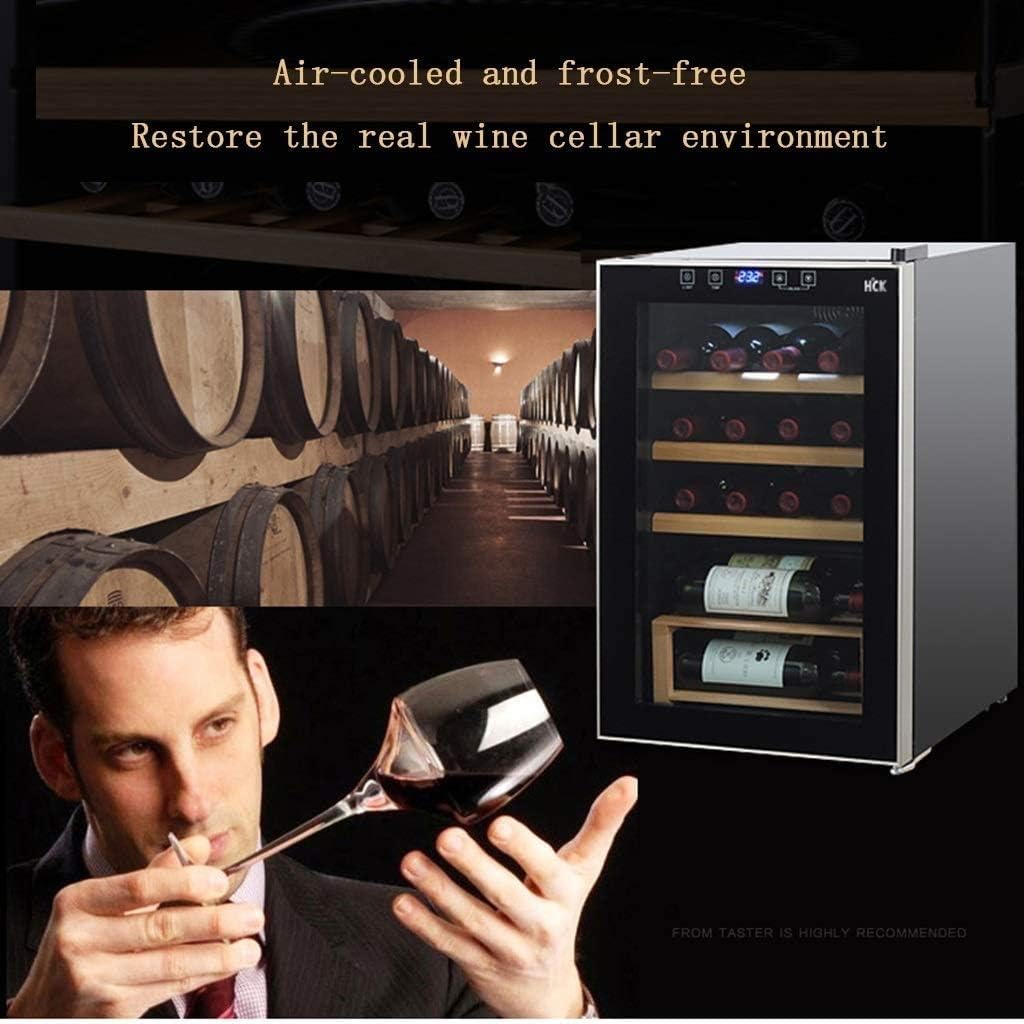 Wine Cooler, Super Quiet Professional Compressor Wine Fridge, Freestanding Wine Refrigerator Beverage Refrigerator and Cooler