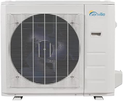 Senville 28000 BTU Dual Zone Mini Split Air Conditioner Heat Pump, 2 Ton, Works with Alexa, White